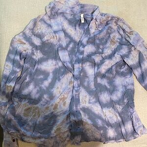 Tie-Dye Sheer Blouse